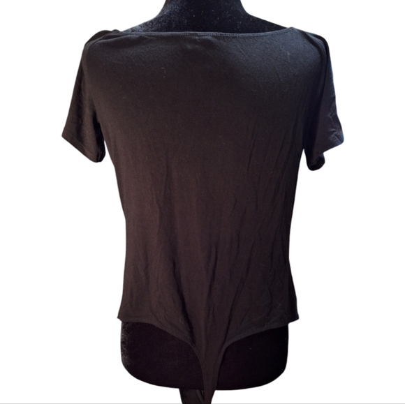 🐞 Asos Black Short Sleeve Body Suit - Size 14 - Picture 7 of 7